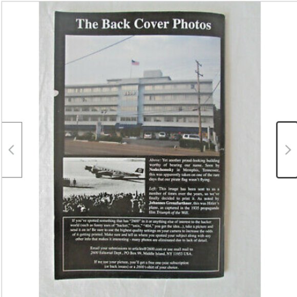 2600 The Hacker Quarterly Volume 32 Number 1 Spring 2015 [Array] - Picture 2 of 3